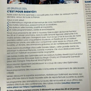 Article du magazine municipal paru en décembre 2023